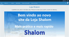 Desktop Screenshot of lojashalom.com.br