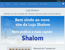 Tablet Screenshot of lojashalom.com.br